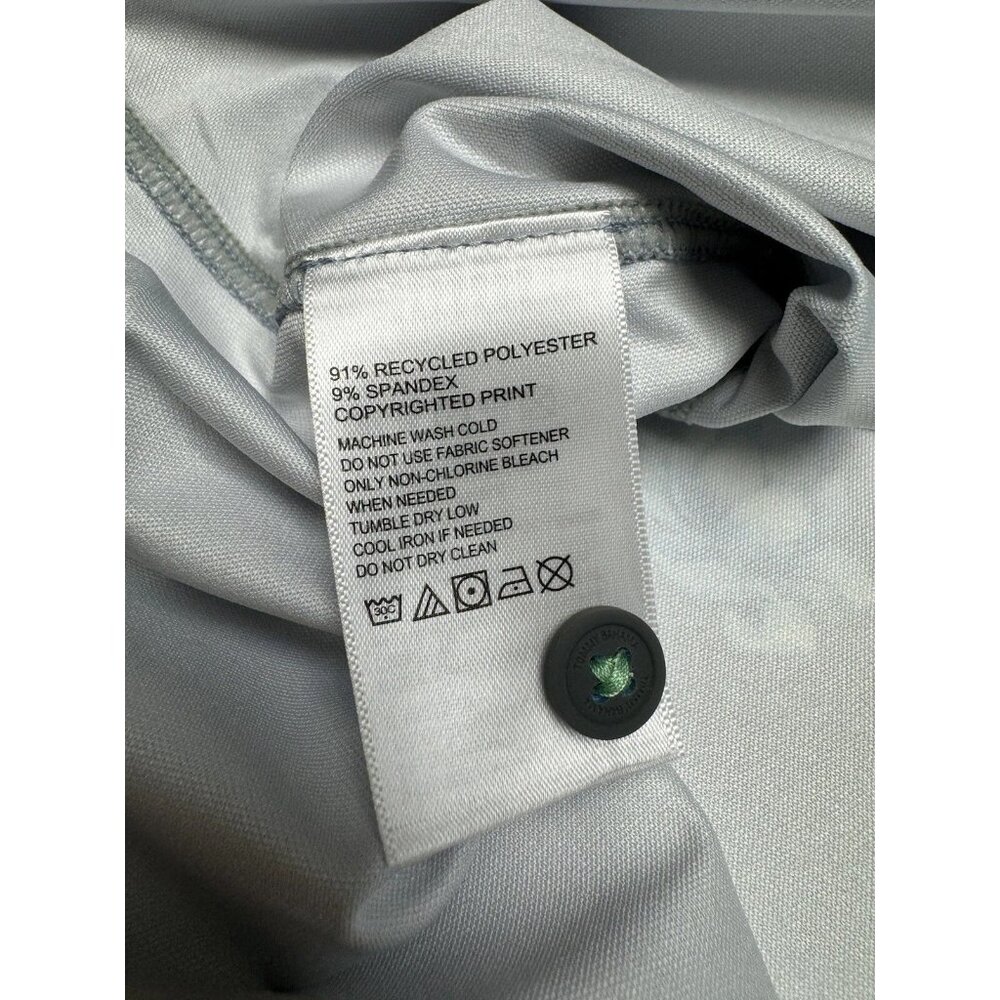 Tommy Bahama Sailing Lotus Performance Golf Polo Men's XXL Silvery Blue UPF 30 - Picture 6 of 7